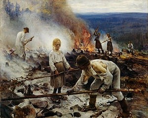 Нагревание валуна